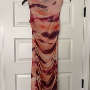 Steve Madden Pink and Purple Midi Dress